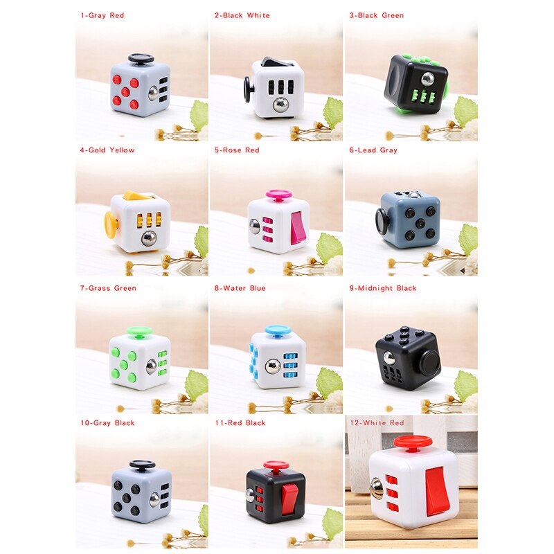 Fun Zaken Decompressie Toys Kids Decompressie Dobbelstenen Angst Relief Anti Stress Cube Kantoor Educatief Speelgoed Kinderen