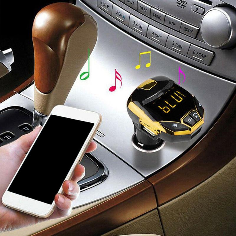 Auto MP3 Spieler FM Sender LCD Drahtlose Bluetooth Wagen Bausatz Musik Spieler FM Modulator SD Karte TF Karte Fernbedienung Kontrolle