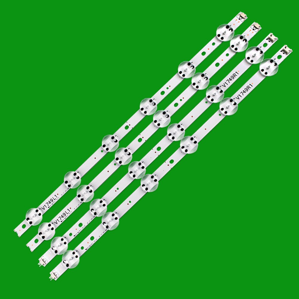 4pcs striscia di Retroilluminazione A LED Per LG 49 ''TV 6916L-2862A 6916L-2863A V17 49 R1 + L1 ART3 49UJ670V-ZD 49UJ651V LC490DGG(FK)(MD)