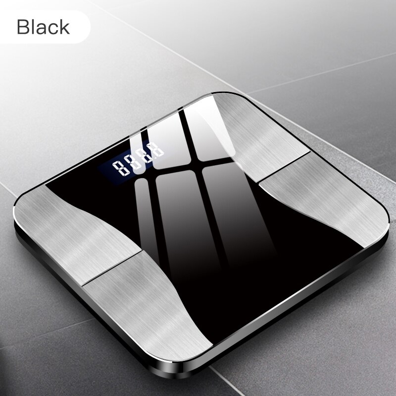 XiaoGui Intelligent Fat Scale Bluetooth Scale Intelligent Balance Fat Body Family Garden Weight and Water Content Testing: black
