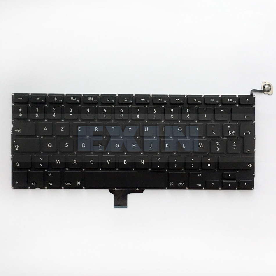OEM voor Macbook Pro 13 "A1278 FR Frans Keyboard Franse AZERTY Layout + Backlight Backlit + Schroeven Jaar