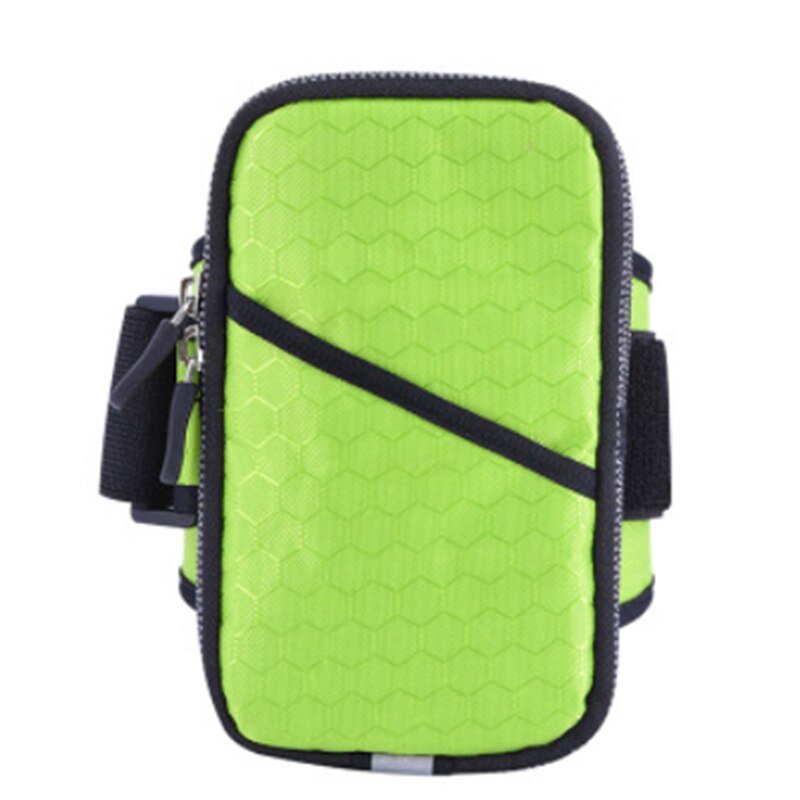DuDa Phone Bag On Hand Sports Running Armband Case Cover Arm band Mobile Holder Outdoor Sport Arm Phone Pouch: Green