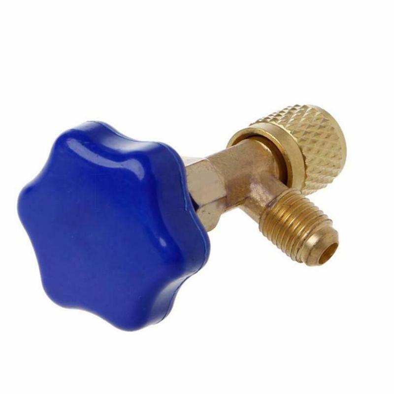 R134a airco autokraan 1/2 " acme tapper doseerklep auto  ac 90 graden luchtopening koelmiddel freonklep universele conditie