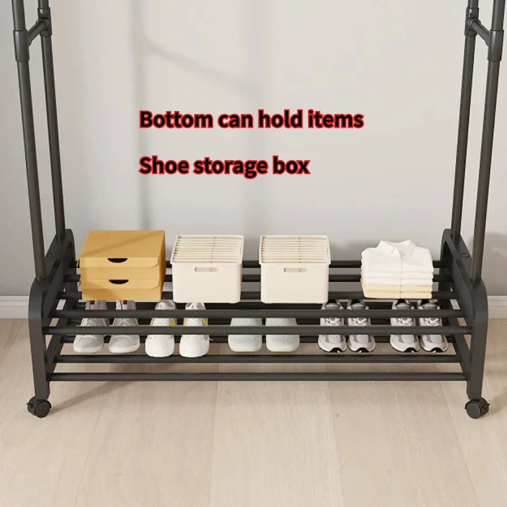 Kledingrek Grote kleerhanger Eenvoudig meerlaags droogrek Vloerdrogen Multifunctioneel opbergrek voor kleding en hoeden