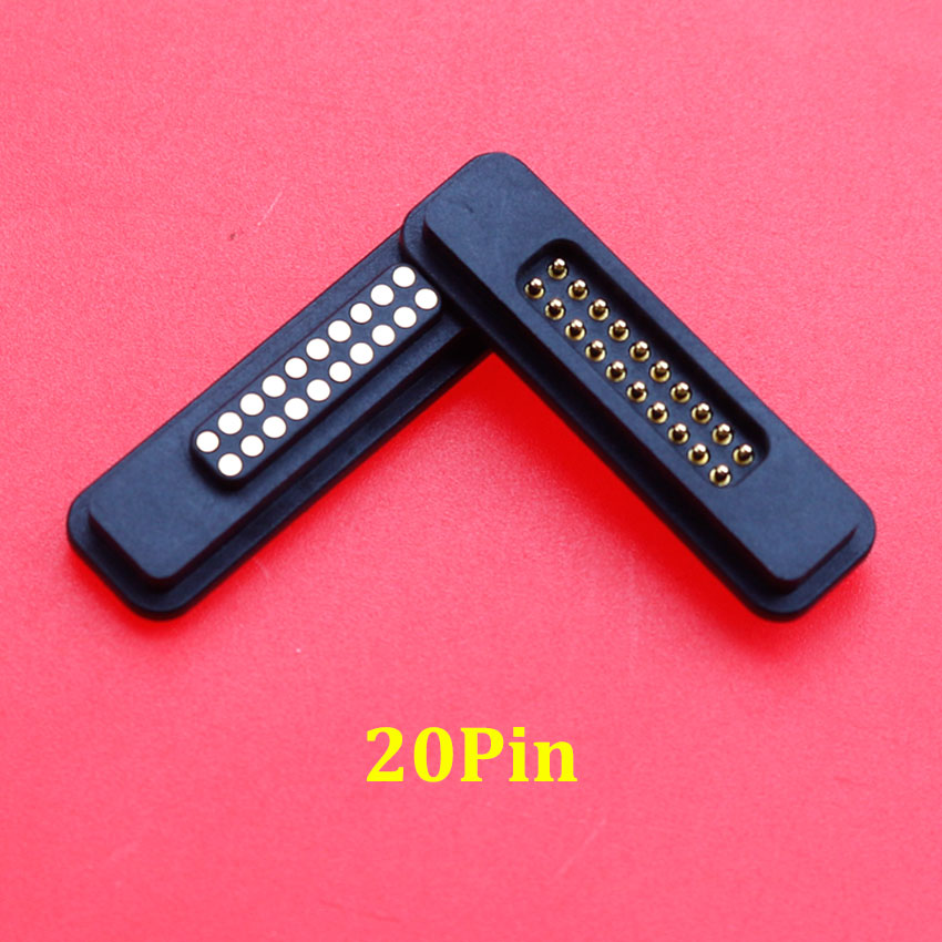 1Pair 13/14/15/16/17/18/19/20Pin Waterproof Magnetic Pogo Pin Connector 2A Male Female Pogopin Spring Loaded DC Power Socket: Orange