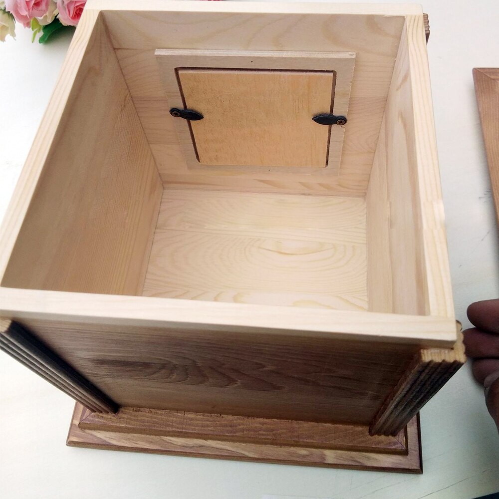Caseta de madera para mascotas, urna de cremación para perros y gatos, recuerdo conmemorativo, urna para animales pequeños