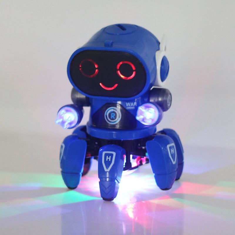 Intelligent Jouet de Danse Robot Six Griffes Danse Robot Intelligent LED Musique Nina Robot Jouet Pour Enfants D'anniversaire