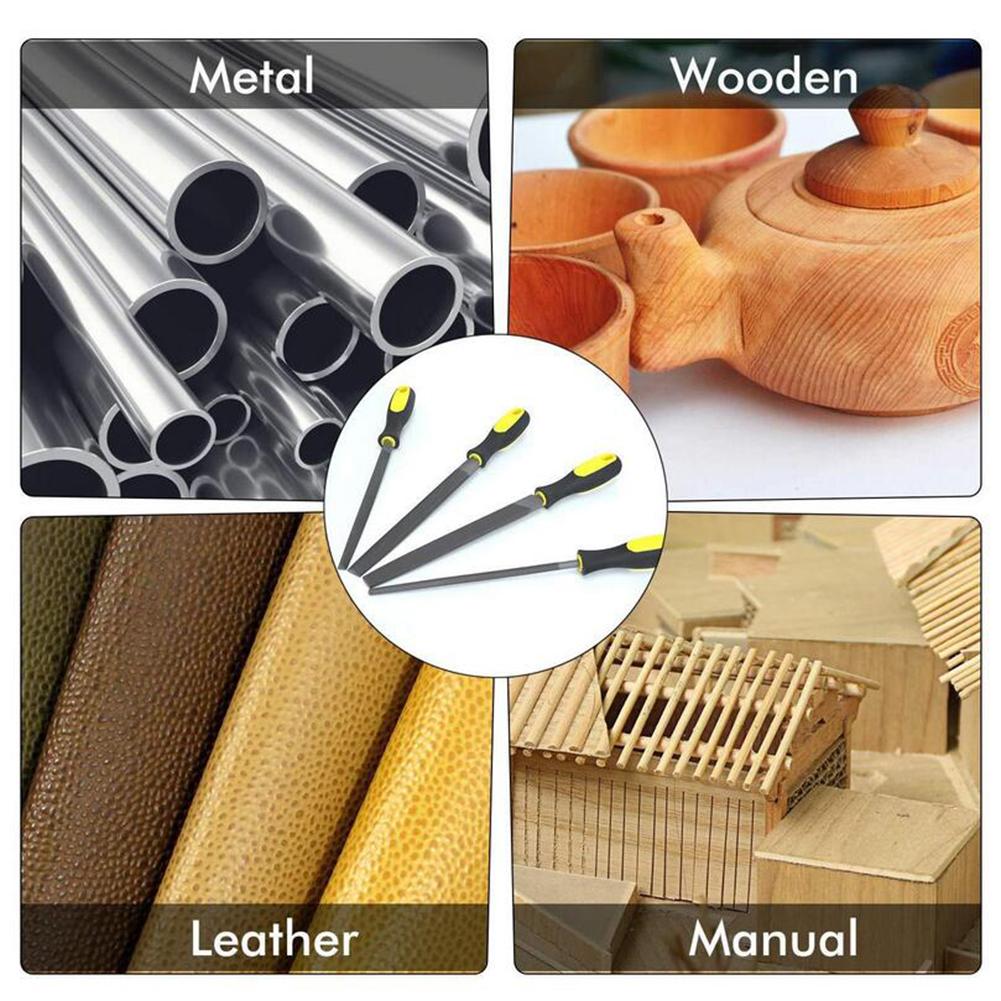 19PCS Metal File Set Heavy Duty Carbon Steel Files Sharping Tool with Steel Brush for Woodwork Glass Ceramic