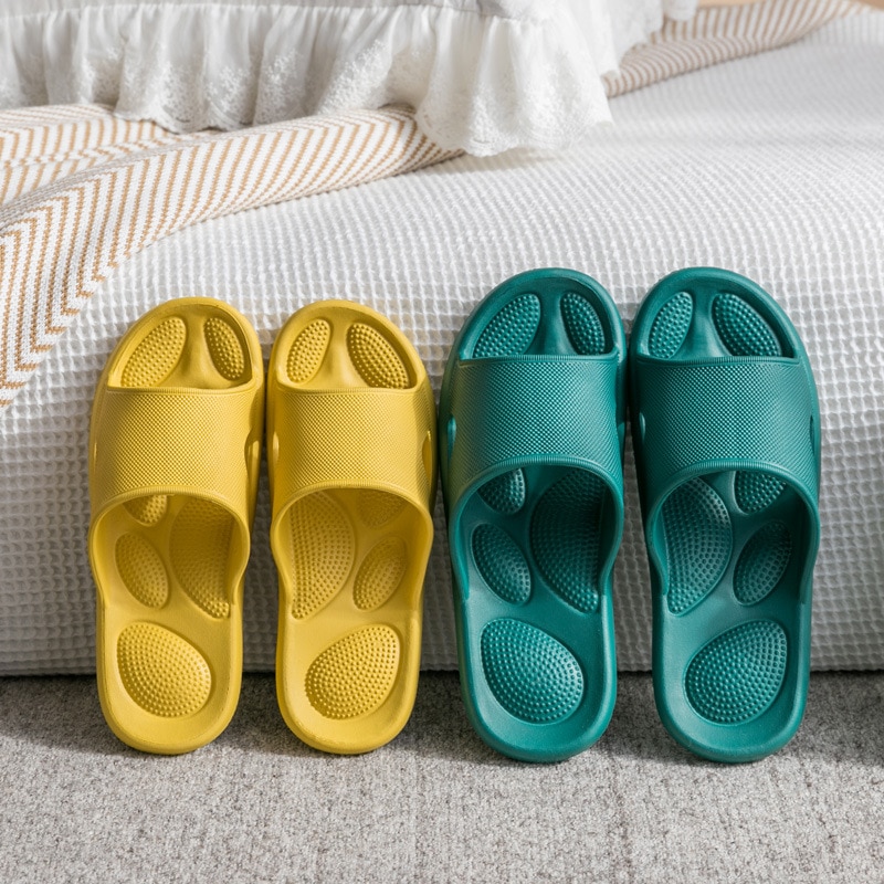 Xiaomi Women's Home Massage Slippers Female Summer Slides Indoor Bathroom Non-slip Flip Flop Sandals Men Soft Sole Soft Shoes