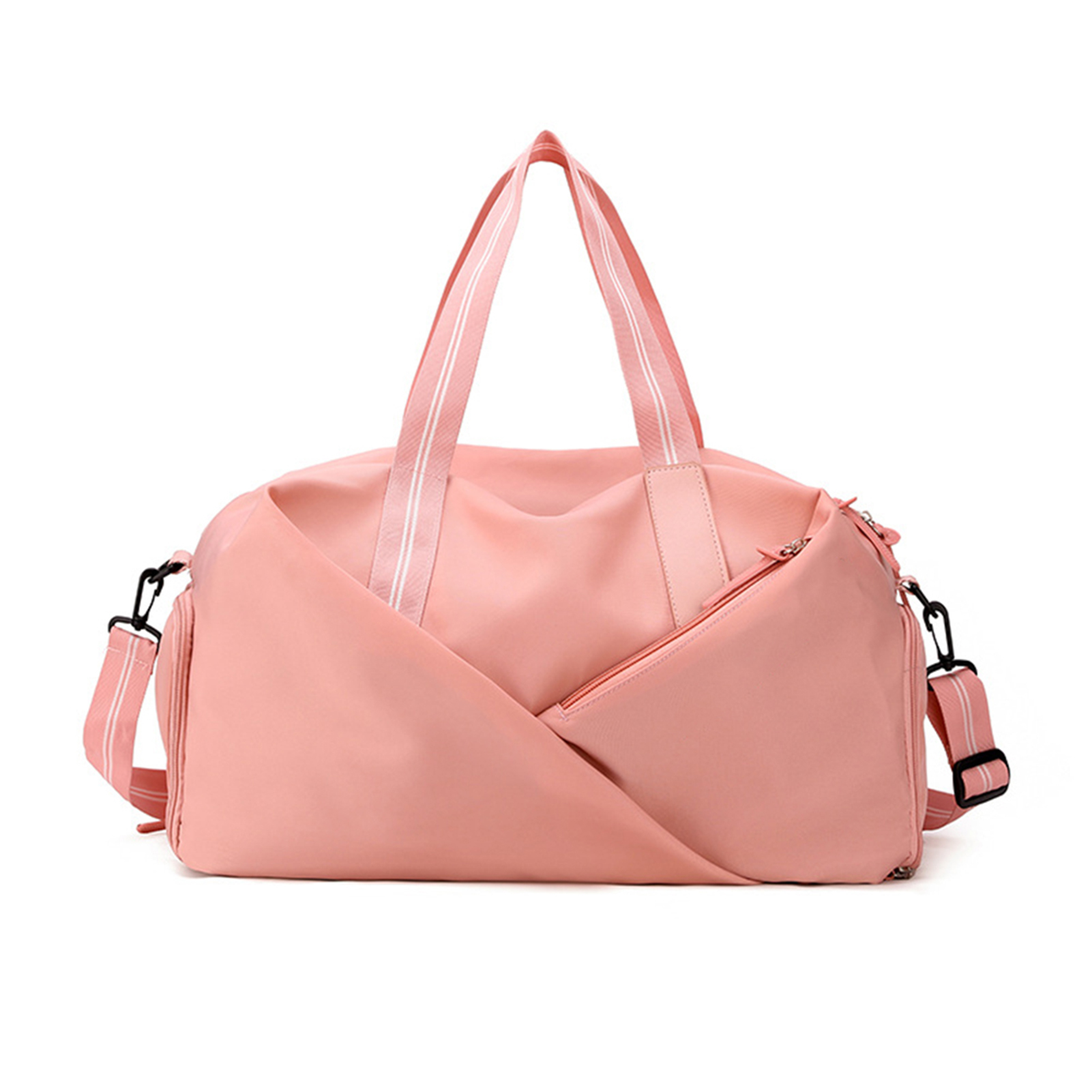 Grote capaciteit reistas schoudertas nat droog compartiment regelbare Oxford stoffen reistas voor buitensport kamperen zaken: Roze