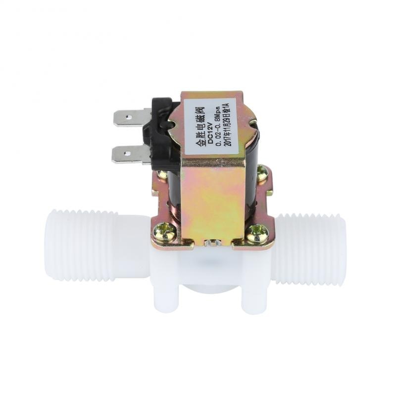 1PC Plastic 12V 24V Electric Magnetic Water Control Valve Solenoid Valve Switch Normally Closed Water Pressure Controller Switch