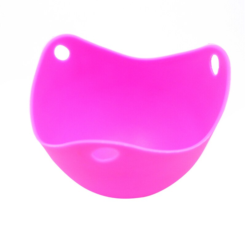 1PCS Egg Cooker Silicone Egg Poacher Cook Poach Cups Food Steamed Egg Bowl Steamed Eggs Boiler Kitchen Tools: purple