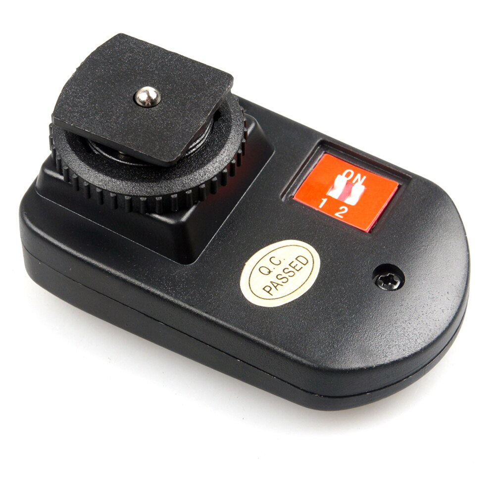 Andoer PT-04GY 4 Kanalen Draadloze Afstandsbediening Flash Trigger voor Canon Nikon Pentax Olympus met Universele 1 Zender en 2 Ontvangers