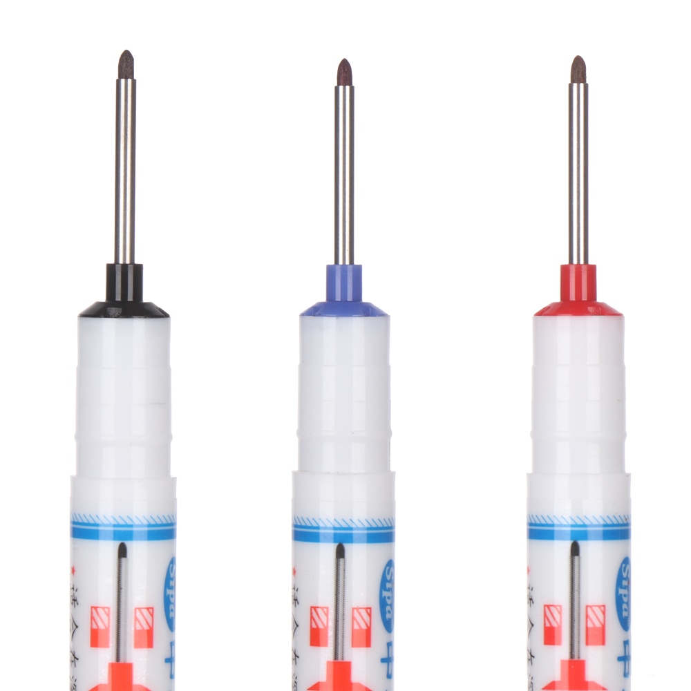 20mm Deep Hole Long Head Markers Multifunction Waterproof Quick-drying Marker for Paper Metal Glass Cotton Leather Woodworking