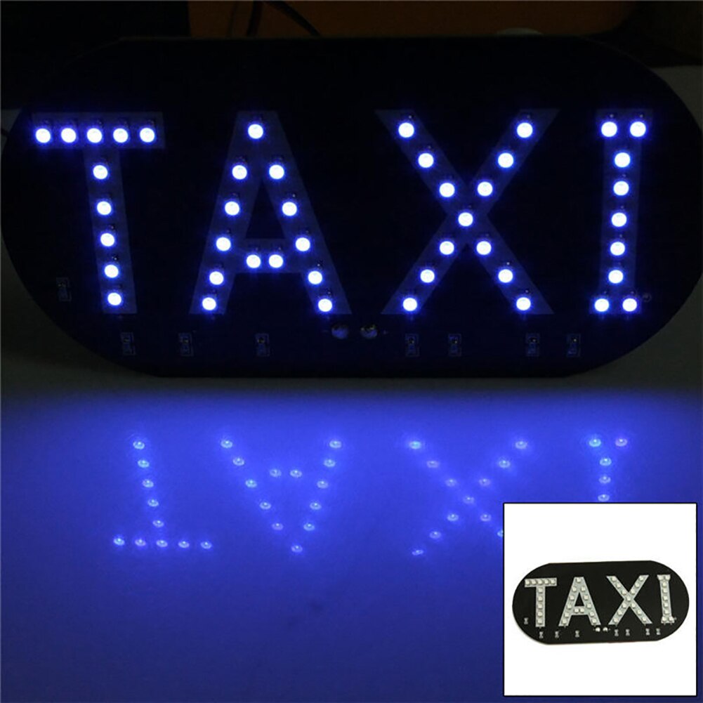 1Pcs Led Taxi Display Signaal Indicator 12V Led Taxi Top Teken Voorruit Lamp Voor Kia/Lada/Hyundai/Renault/Ford/Vw