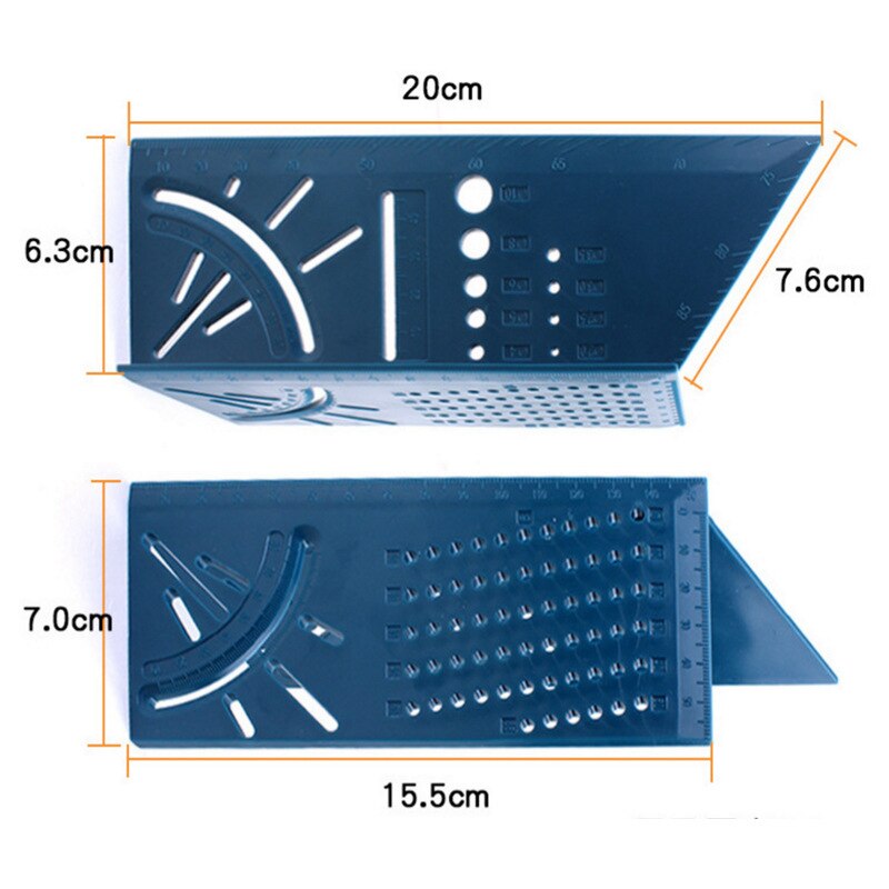 1@#Triangle Rule 90 Degree Thickening Angle Rule Carpenter Measurement Square Ruler Layout Tool Measurement Tool