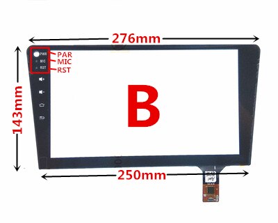 For Car DVD GPS Navigation Central Control Multimedia Capacitive Digitizer Touch Screen Panel Glass