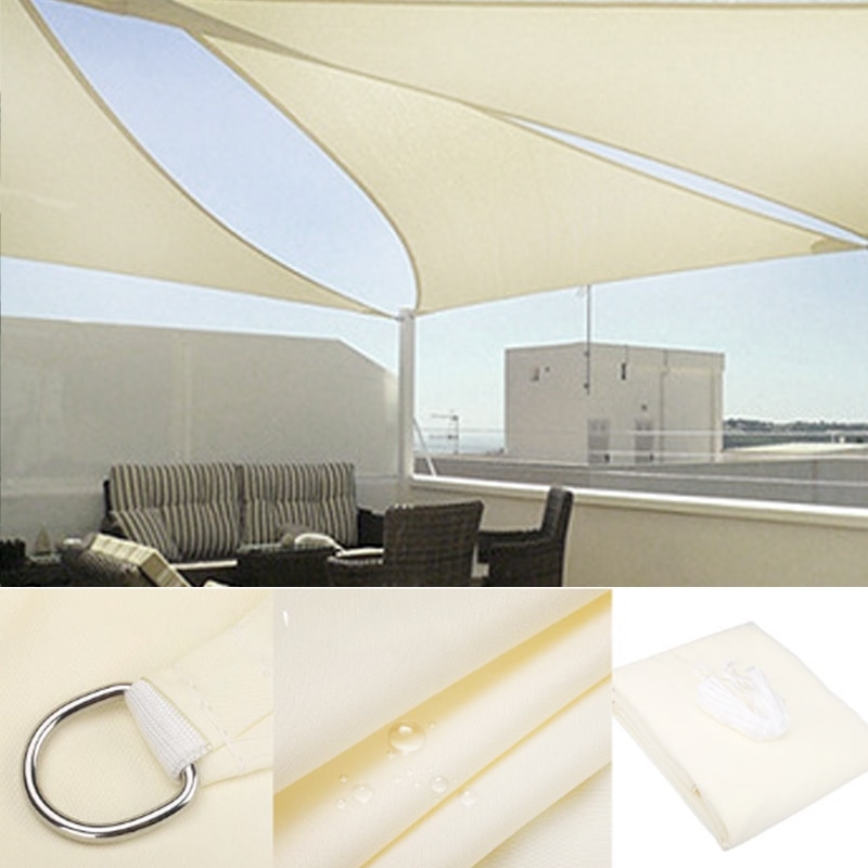 Waterproof Sun Shelter 300D Outdoor Yard Garden Shade Sails Triangle Large Swimming Patio Pool Canopy Camping Awning