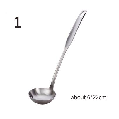 Colador grueso de acero inoxidable, cuchara para filtrar aceite, olla para sopa, cuchara, colador de verduras de cocina, herramienta de cocina: 1