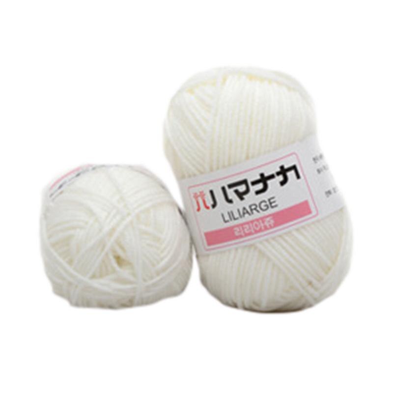 Super Soft Milk Sweet Soft Cotton Baby Knitting Wool Yarn Milk Cotton Thick Yarn for Knitting Scarf Hand Knitting Crochet Yarn