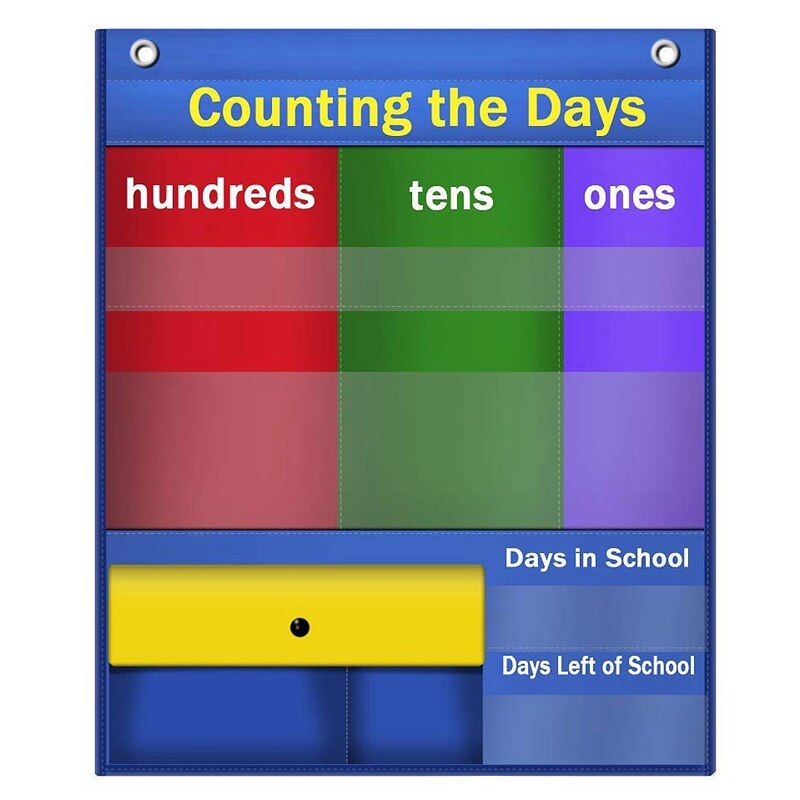 Counting Caddie and Place Value Pocket Chart for Lassroom Home School Children Educational