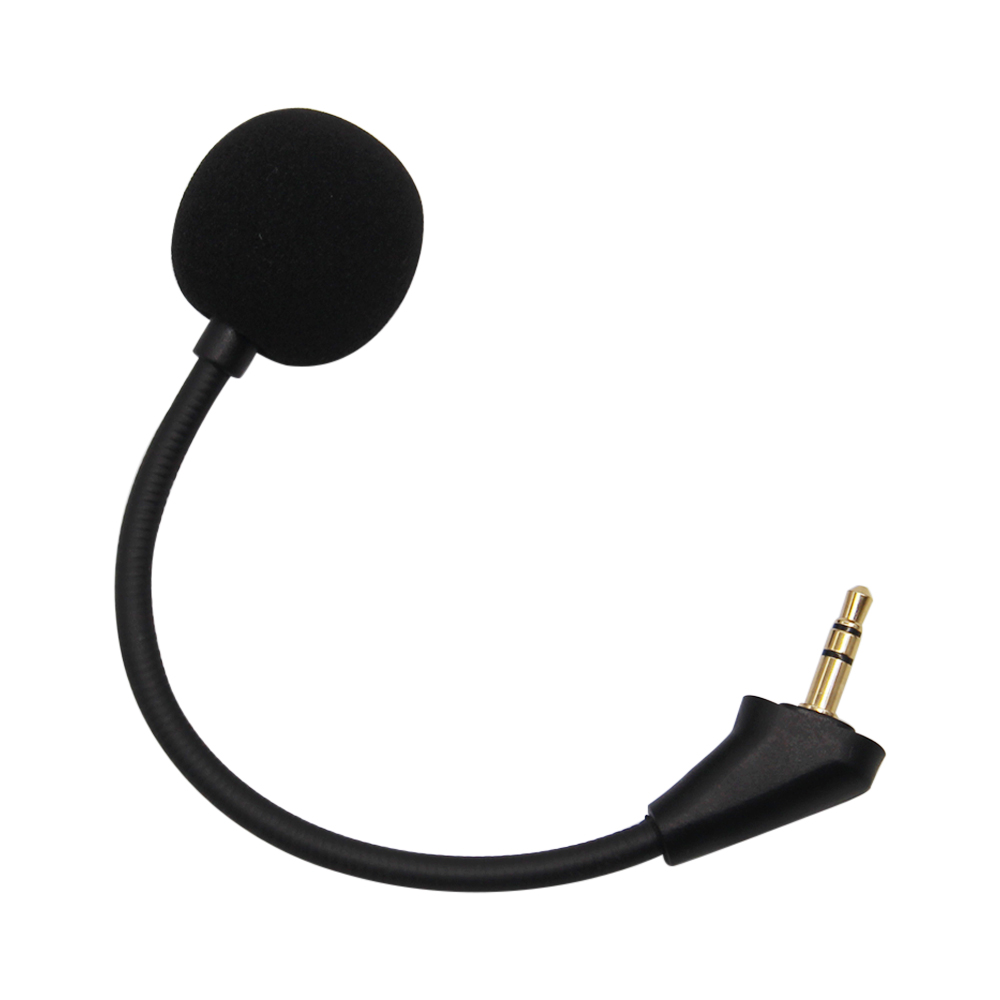 Spielmikrofon 3,5 mm Mikrofon für Kingston HyperX Cloud Alpha 2 II X Core Pro Silver Cloudx Gaming Headsets Kopfhörer