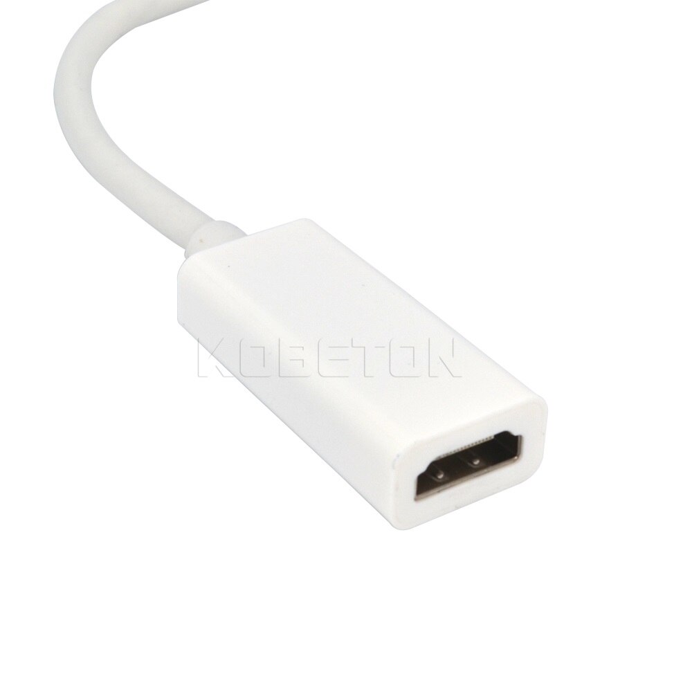 Kebidu thunderbolt mini displayport displayport dp till hdmi-kompatibel adapterkabel för apple mac macbook pro air