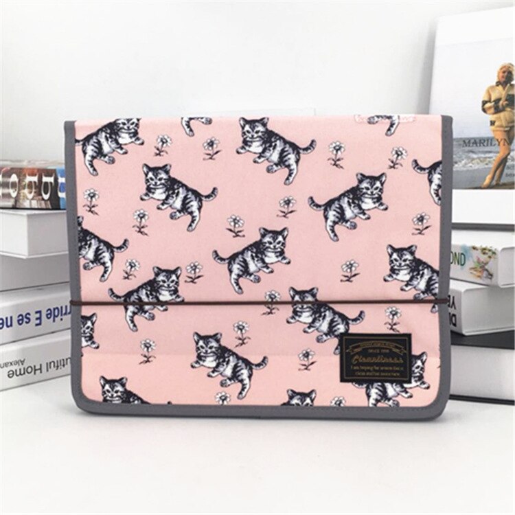 Large-capacity File 12 Pockets Portable Document Folder Accordion A4 File Folder Oxford Document Expandable Briefcase: G