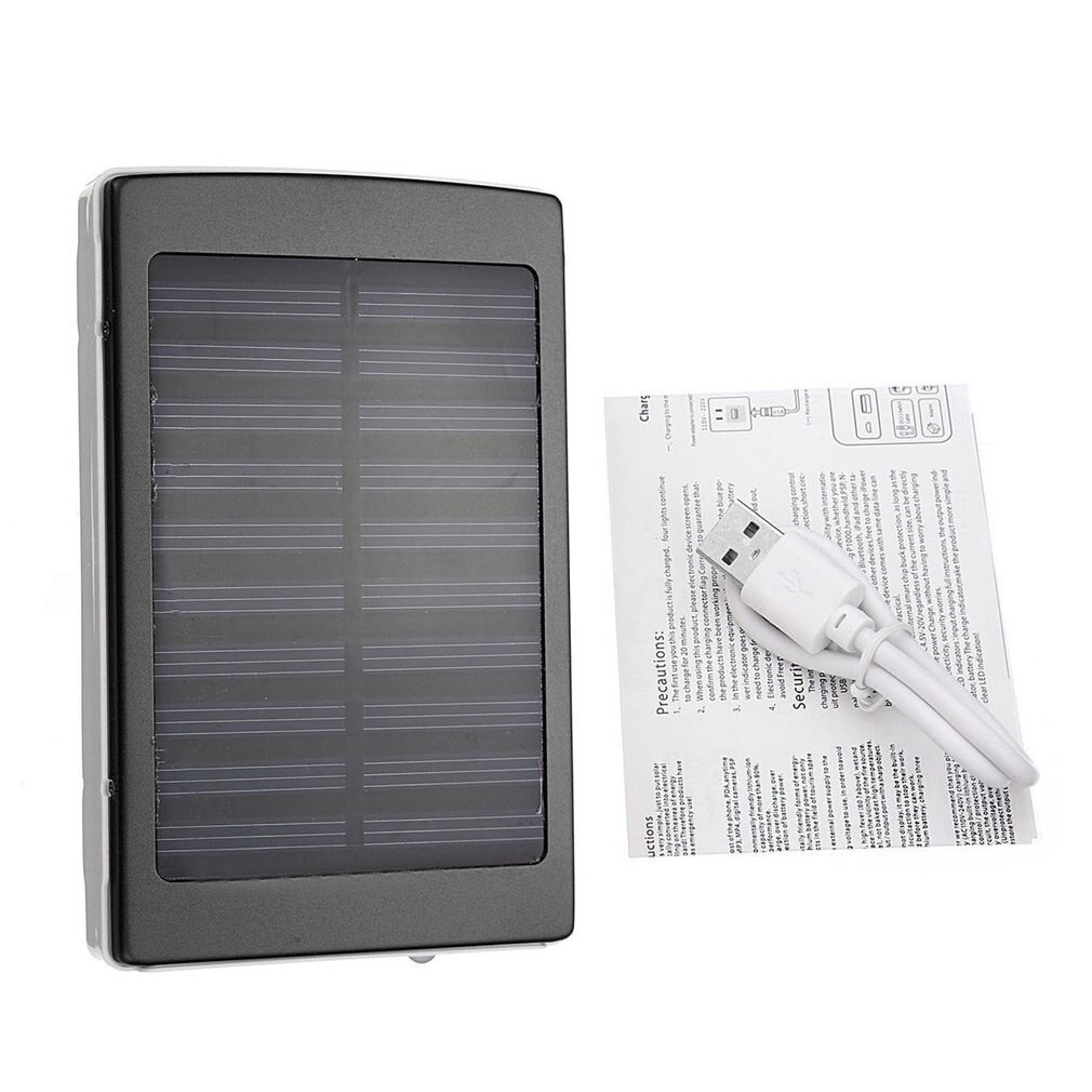 50000mAh Dual USB Solar External Power Bank Battery Charger For Phone Tablet