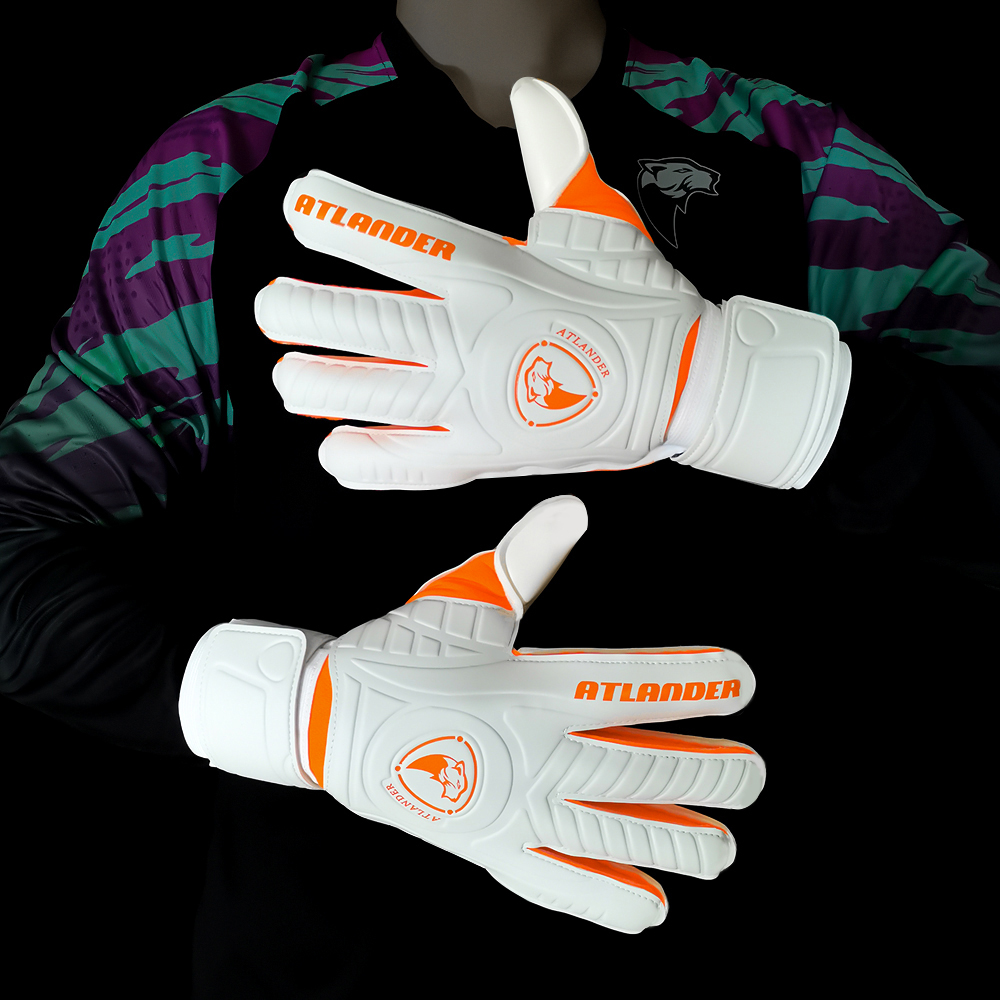 Fingersave målvaktshandskar fotboll handledsrem latex fingerskydd skydd barn vuxen fotboll starkt grepp målvaktshandske