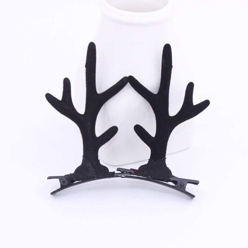 2 stücke Nette Hirsch Ohr Blume Haarnadeln Haar Decorationd SchöNe Weihnachten Barrettes Hirsch Geweih Haar Clips Haar Zubehör: 8