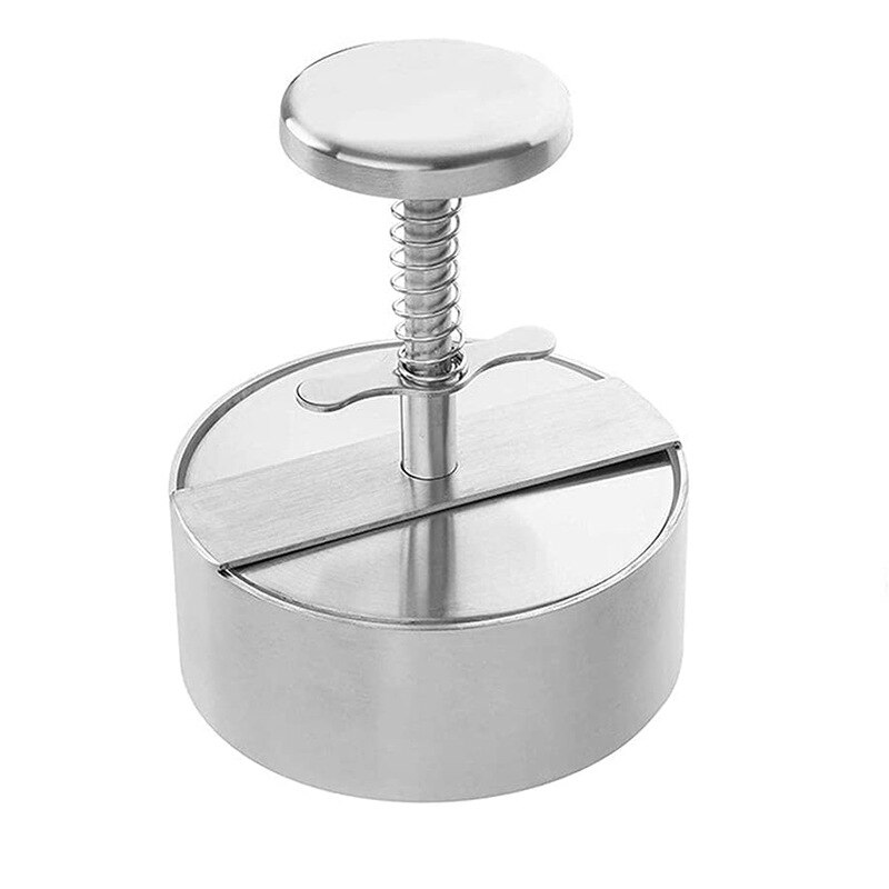 Moldes de acero inoxidable 304 para hacer tortillas de carne, prensa de Buger para hacer postres, galletas, utensilios de cocina, accesorios