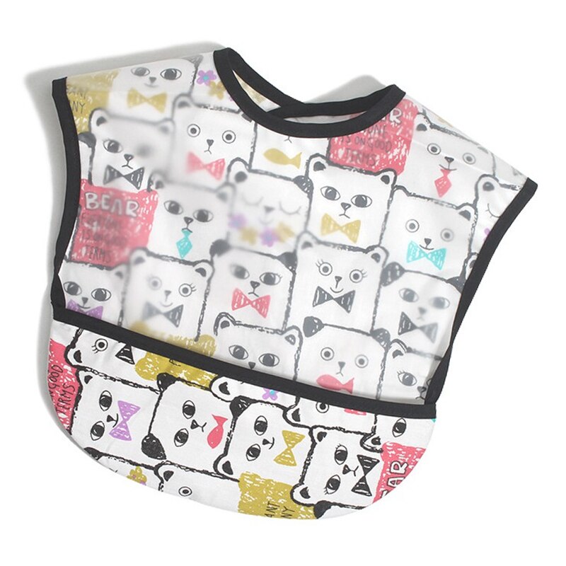 EVA Waterproof Baby Bibs Sleeveless Baby Boys Girls Bib Kids Fox Dinosaur Cactus Baby Feeding Bibs with Pocket Child Apron Smock: 05