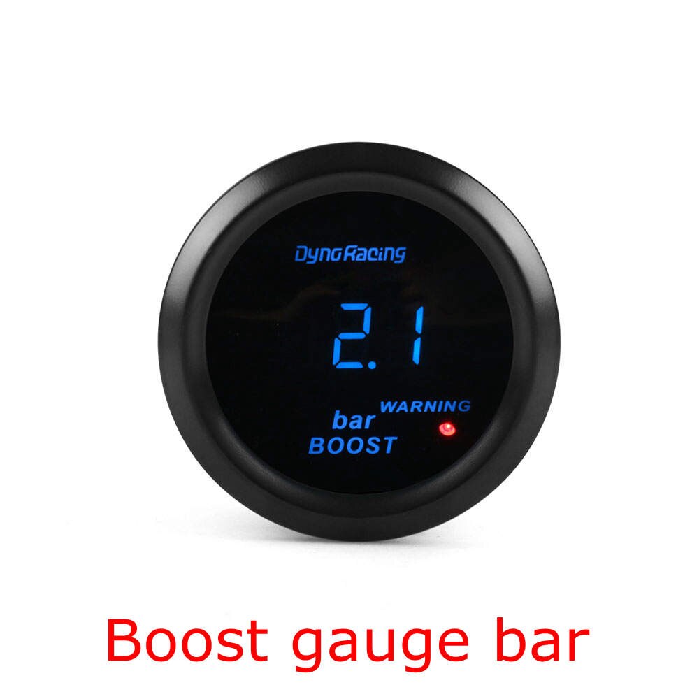 Dynoracing 2&quot; 52mm Car Digital Turbo Boost Gauge PSI BAR Water Temp Oil Temp Oil Pressure Gauge Voltmeter Tachometer Rpm gauge: Boost gauge bar