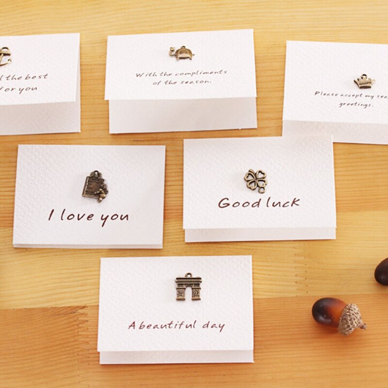 Metal Greeting thank you Card decoration card Scrapbooking party invitation DIY Deco Supply For Wedding invitation