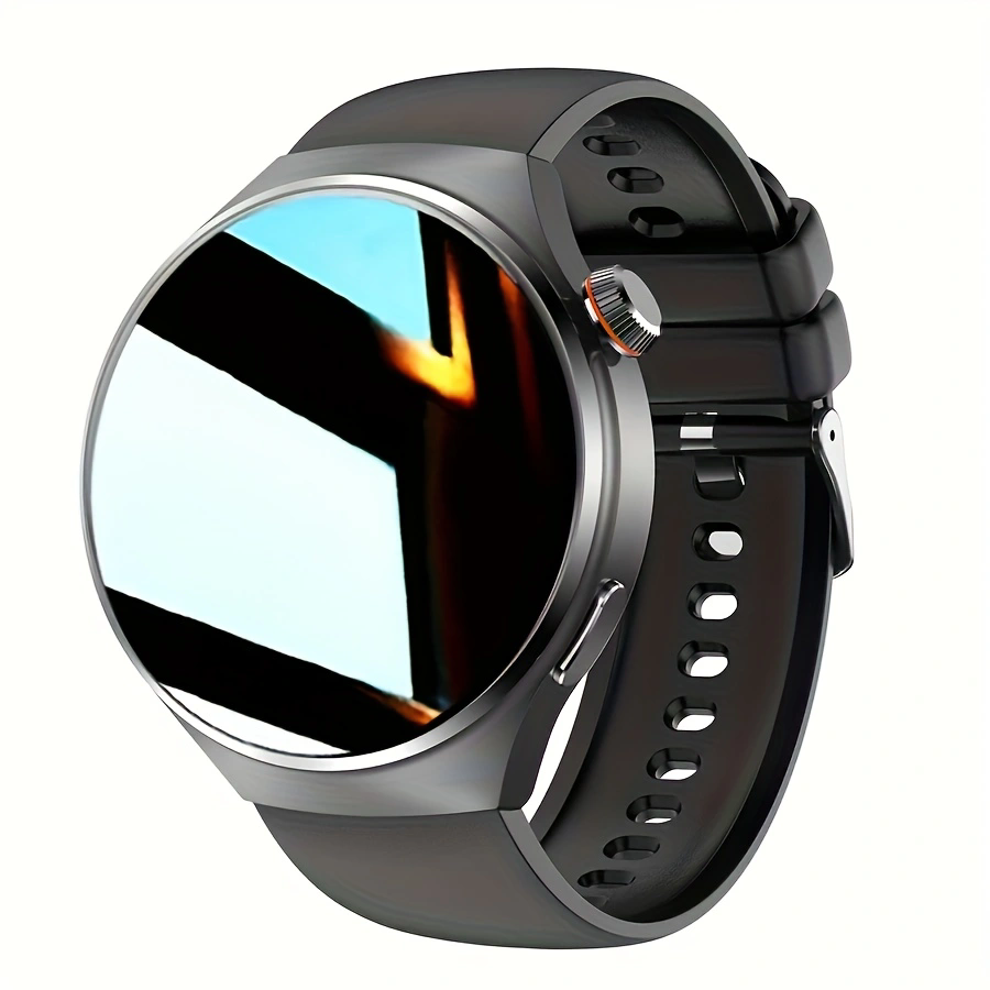 2025 Smart Watch da uomo Full Circle Touch Screen Chiamata Bluetooth Smartwatch da uomo Sport Attività Orologio fitness + scatola: BIANCO