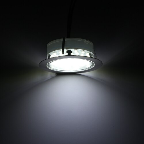 QACA LED Deck Recessed Inground Lights Garden Stairs Path Outdoor and Indoor Decoration Lamp B107: Cold White