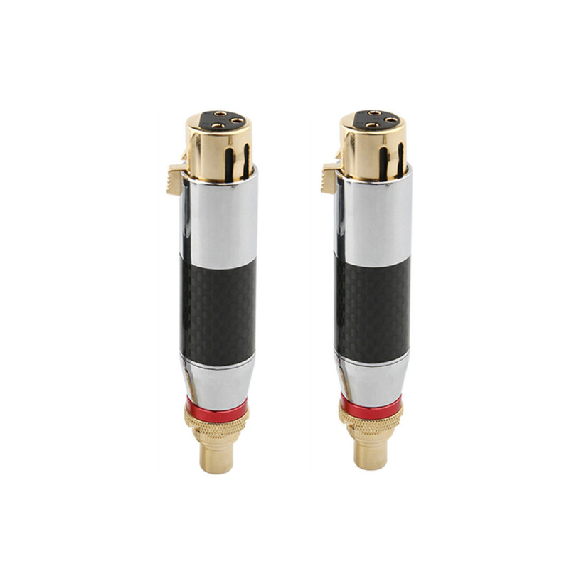 High End Audio Jack Rca Naar Xlr Female Connector Luidsprekers Hifi Microfoon Adapter Audio Versterker Sound Mixer Diy Rca Converters