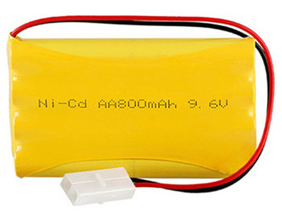 Batería ni-cd Ni-MH de 9,6 V, 700mAh, 800mAh, 1000mAh, 1400mah, 1800mAh, 2800mAh: Negro
