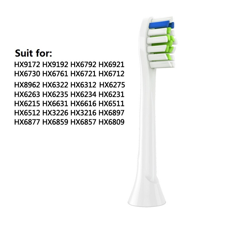 8pcs/lot Replacement Toothbrush Heads for HX6013/66 HX6930 HX9340 HX6950 HX6710 HX9140 HX6530
