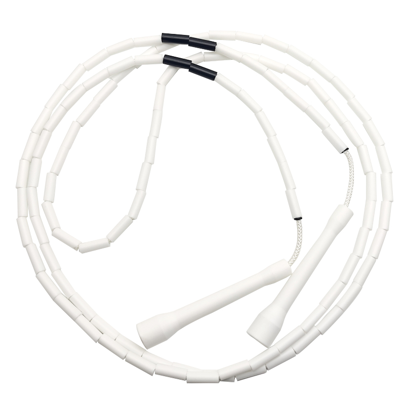 NEVERTOOLATE ELEVATE ROPE RUSH ATHLETICS BEADED JUMP SKIPPING ROPE RAINBOW HARD BEADS 2,9 METER EINSTELL: Licht Grün