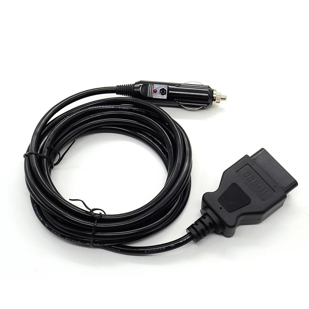 Car cable OBD II Vehicle ECU Emergency Power Supply Cable Memory Save any 12V DC power source DC 12V Lead-acid battery