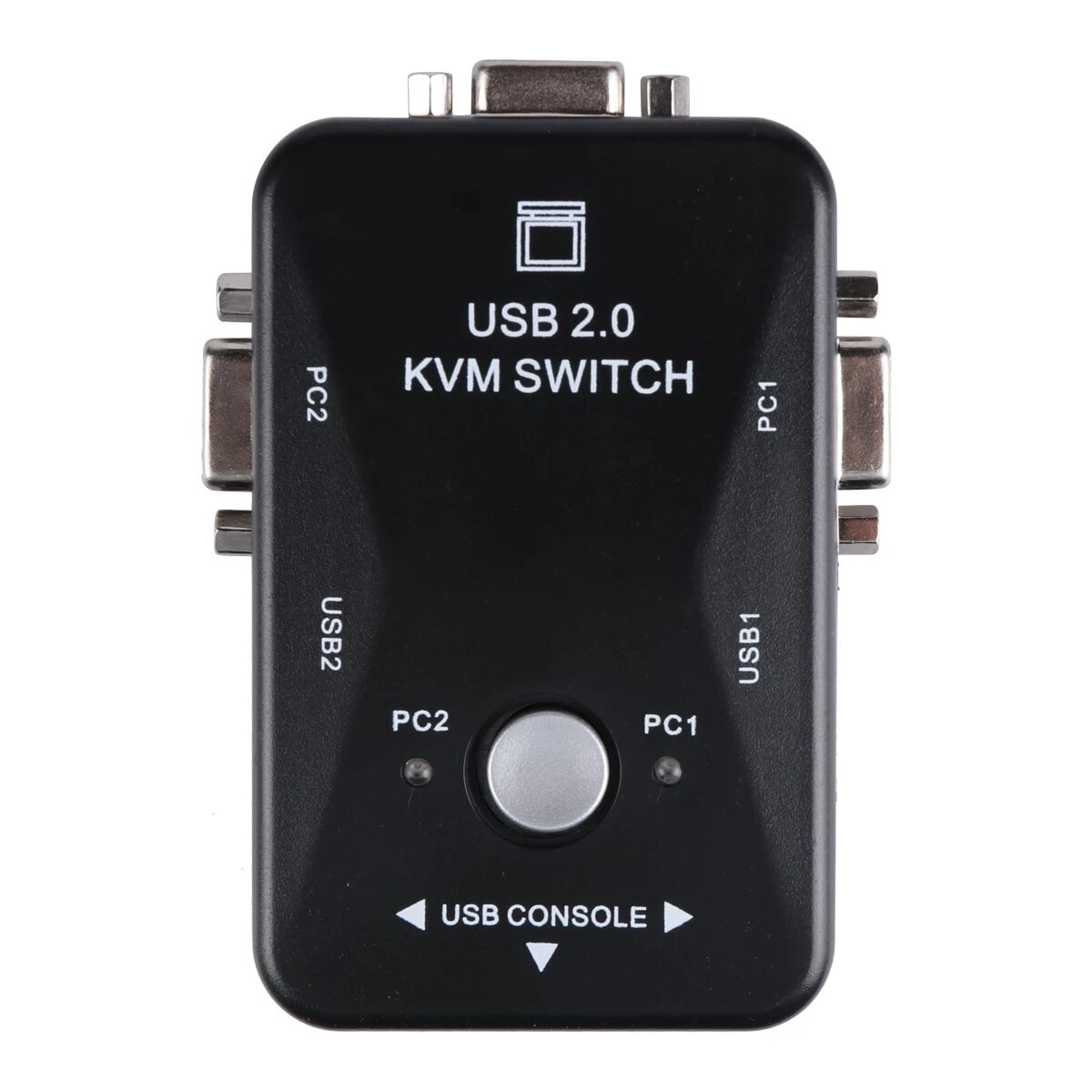 Usb 2.0 Kvm Switch 2 Port 920*1440 Vga Svga Switch Splitter Box Voor Toetsenbord Muis Monitor Computer Adapter usb Printer Switch