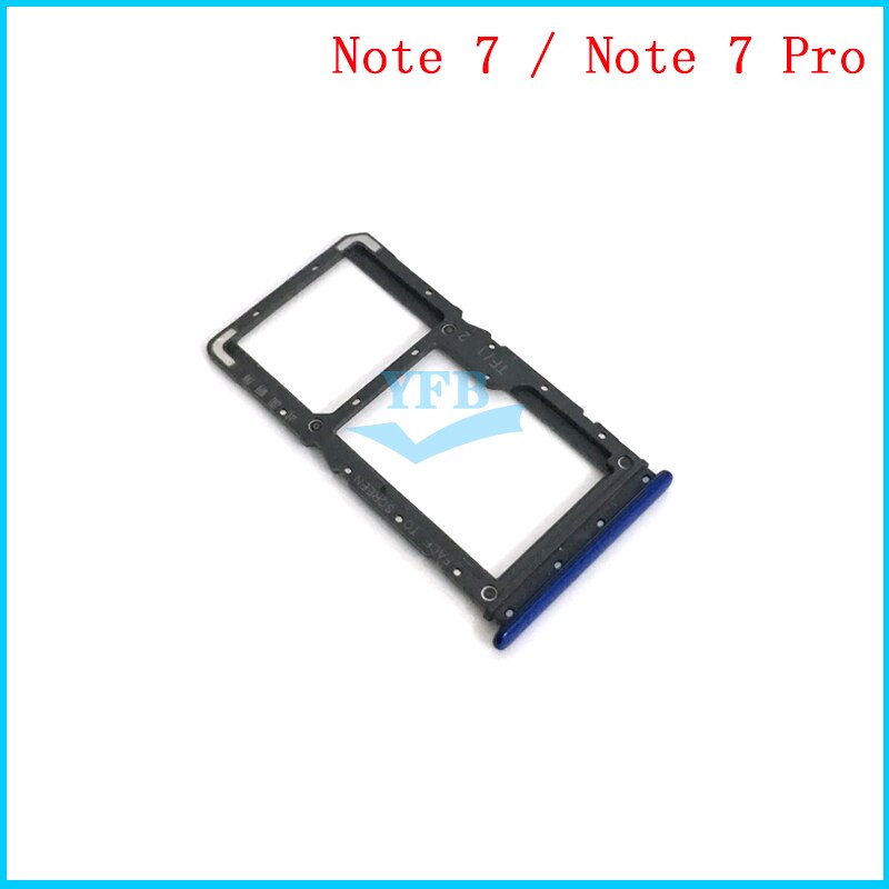 Sim Card Reader Holder For Xiaomi Redmi Note 7 / Note 7 Pro Sim Card Tray Holder Slot Adapter Part