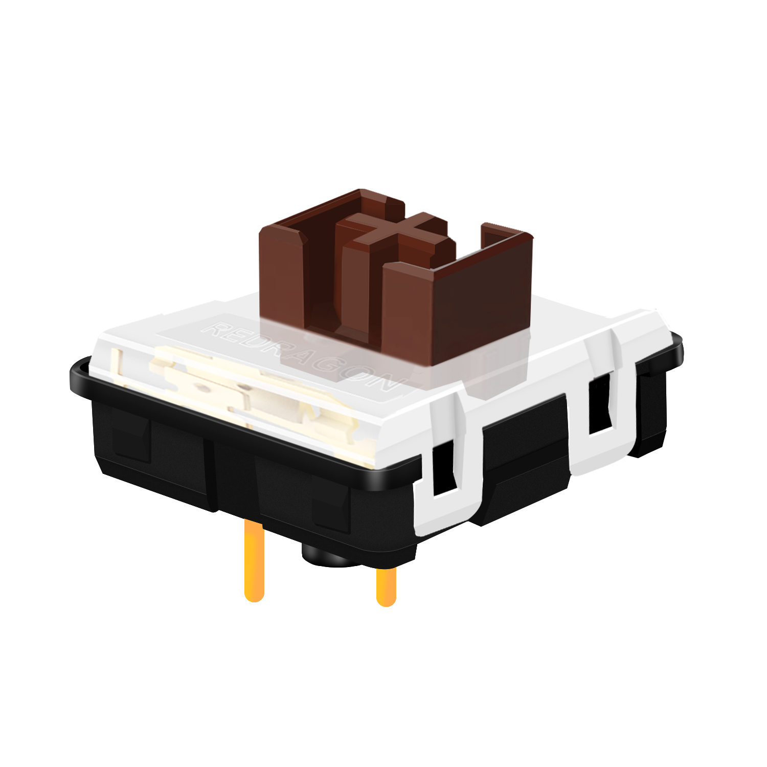 REDRAGON SMD RGB MX niski profil 5.5 przełącznik 3Pin Clicky liniowe dotykowy cichy mechaniczne klawiatury czerwony czarny niebieski brązowy przełącznik: Ciemnoniebieski / Brązowy przełącznik