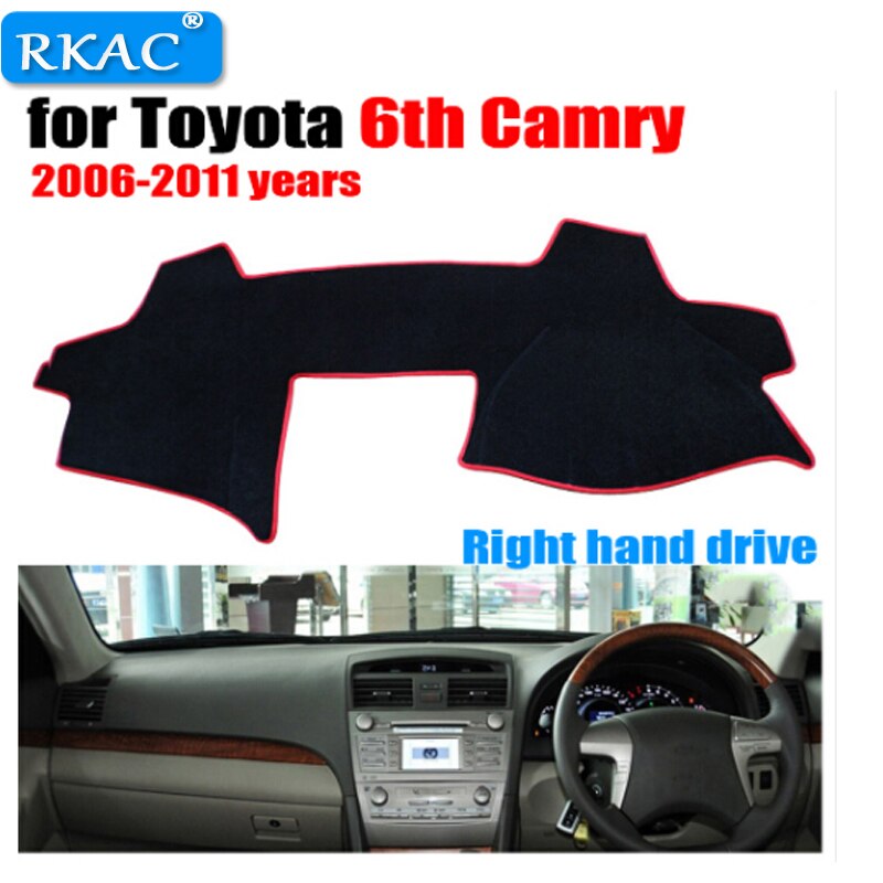 Rkac Auto Dashboard Cover Mat Voor Toyota 6th Camry 2006 Jaar Rechterhand Drive Pad Dash Mat Covers dashboard Accessoires