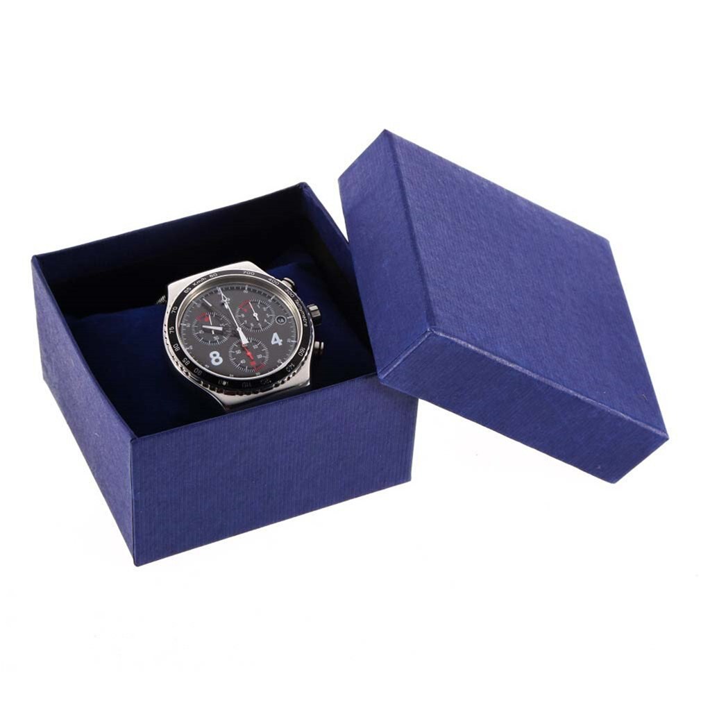 High-End Box Van Horloge Opslag Sieraden Opbergdoos Verpakking Boxsolid Kleur Doos Neutraal Papier Box Armband Armband Sieraden opslag