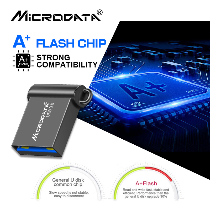 Mini metalen hoge snelheid USB3. 0 Flash Drive 16GB 32GB 64GB 128GB Flash Memory Stick Pendrive voor pc, laptop, tablet, autoradio,