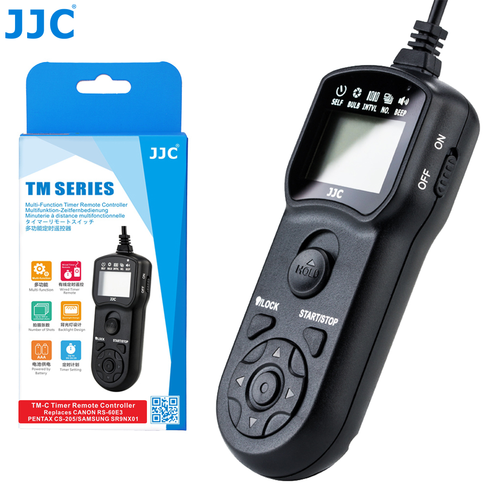 JJC-intervalómetro de MC-DC2 con temporizador, mando a distancia para Nikon Z6II, Z7II, Z7, Z6, Z5, D750, D780, P1000, D7500, D7200, D5600, D5500, D5300, D5200