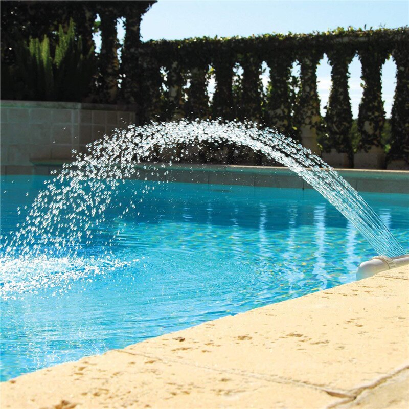 Mini Waterfall Swimming Pool Fountain Jets Led Lights Ground Tool Adjustable For Pool Pond Waterfall Garden Home Decoration